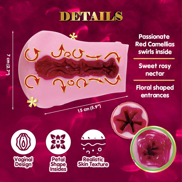 ADP RIDE JAPAN Red Petals TSUBAKII Floral Aroma Onahole | OH-OT-246